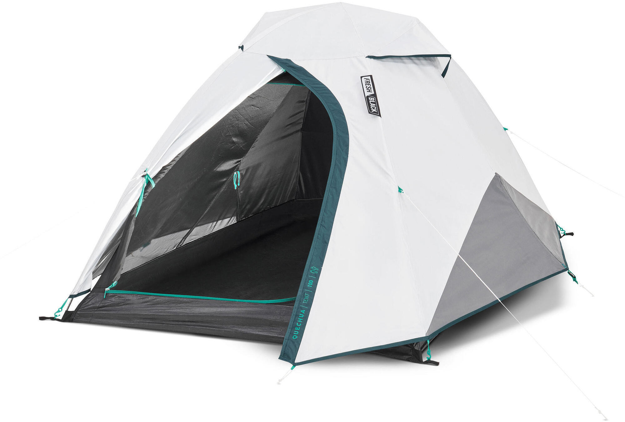 QUECHUA Namiot kempingowy - MH100 FRESH&BLACK - 2-osobowy