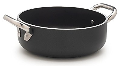 Pentole Agnelli Garnki agnelli ALB lakier garnek do smażenia, aluminiowa, grubość 5 MM, 10 MM indukcyjnej FUND, ALSA2106SSPI24