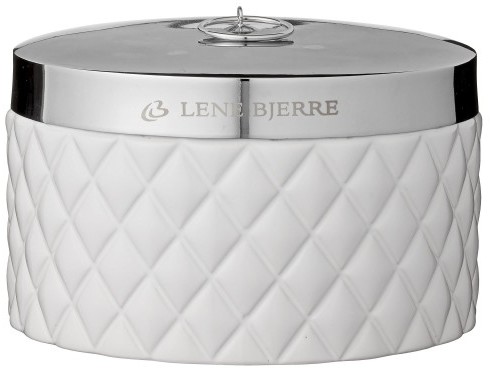 Lene Bjerre Design Pojemnik niski Portia biały A00004837