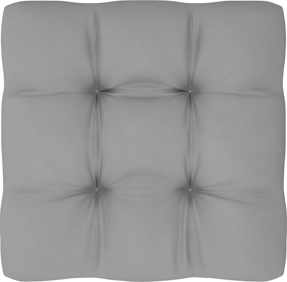 vidaXL Poduszka na sofę z palet szara 70x70x12 cm 314389