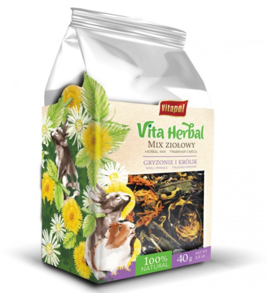 Vitapol Mix Ziołowy Dla Gryzoni 40G Zvp-4104