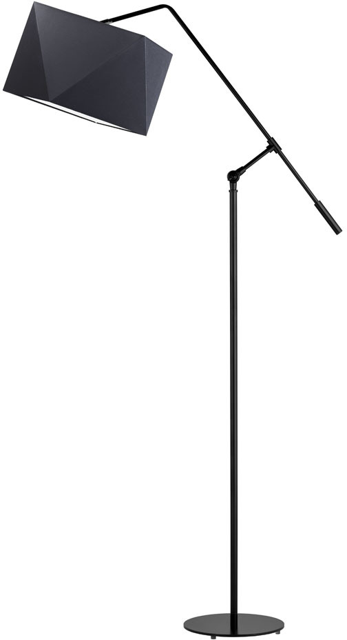 Lysne Czarna lampa stojąca COLMA z możliwością regulacji 500020/2