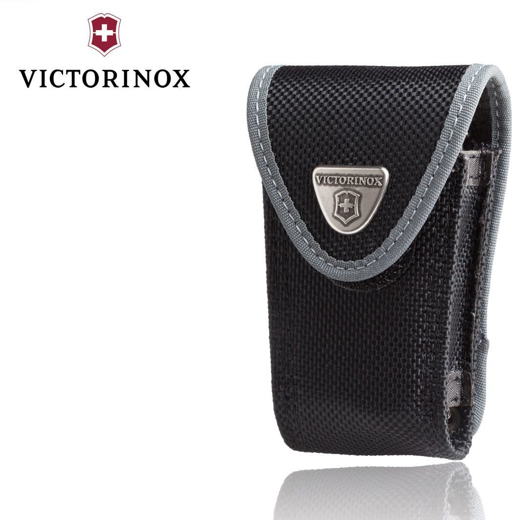 Victorinox Etui na scyzoryk 85/91 mm, z nylonu, czarne, z kieszonką na latarkę (4.0545.3)