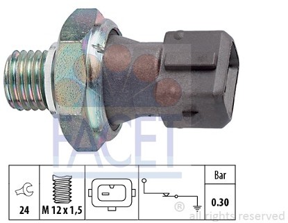 FACET Włącznik ciżnieniowy oleju 7.0071