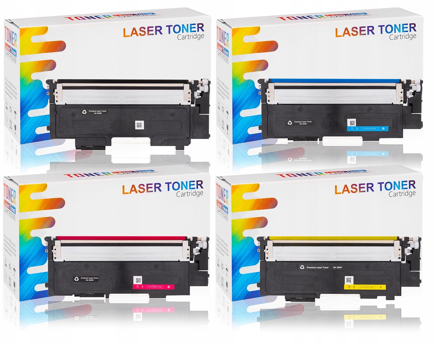 4x Toner Do Samsung CLT-K406S CLP-365W CLX-3305FN