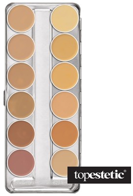 Kryolan Dermacolor Camouflage Creme Paleta 12 kol. kamuflaży (kolor A) 40 g
