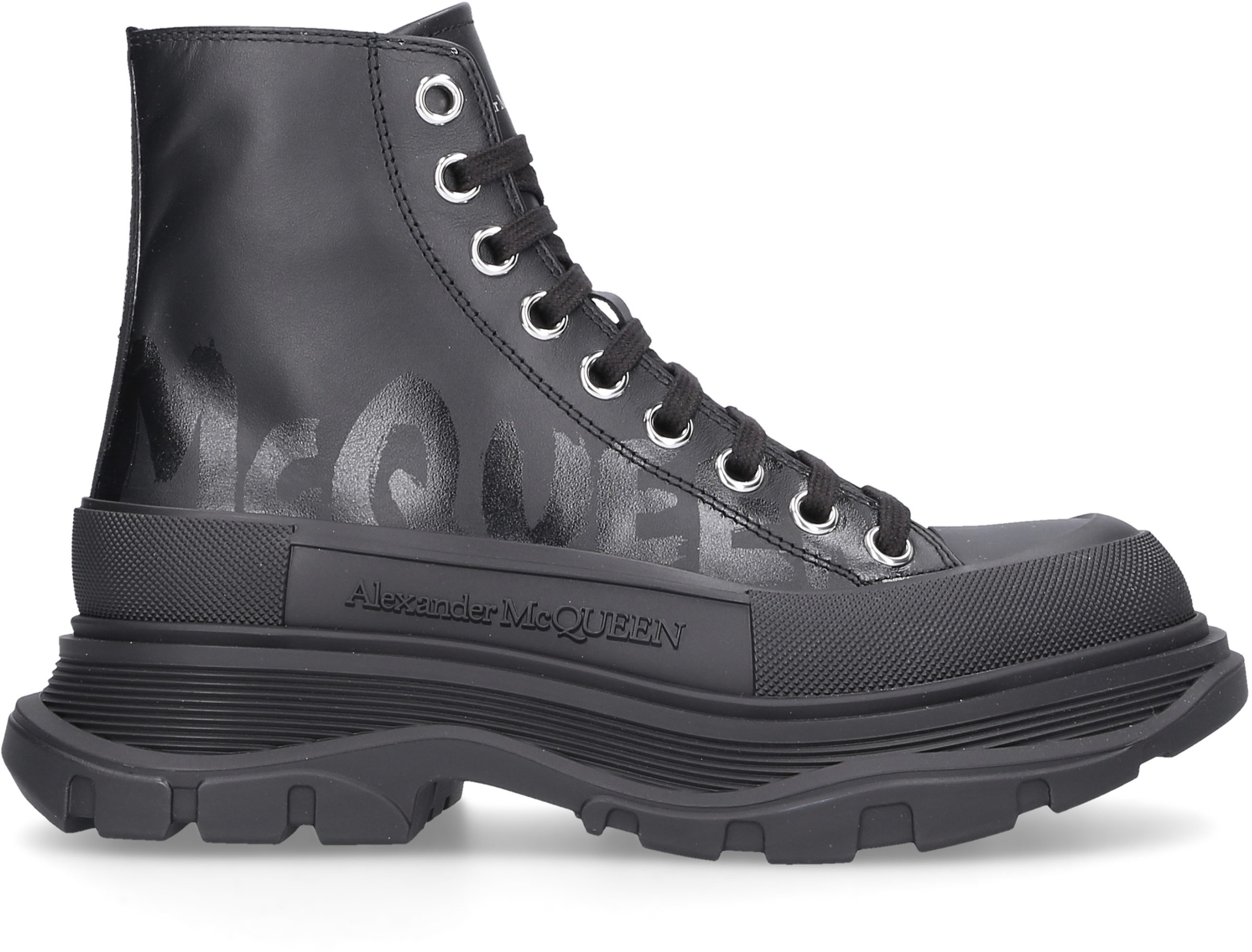 Alexander McQueen Alexander McQueen Trampki wysokie TREAD skóra cielęca