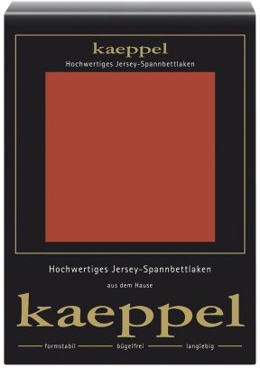 Kaeppel L 016753  11l2 u5kn Jersey prześcieradło z gumką 150x200 cm, terra L-016753-11L2-U5KN