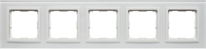 KOS Elektro System Vena 2 biały ramka 5 szkło akrylowe kos_5202185