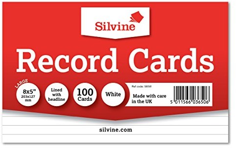 Silvine silvine 203 X 127 MM białe linie Record Flash 585W