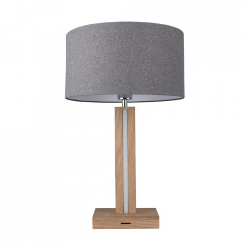 Spotlight Premium Collection Lampa stołowa Asseto 7572174 SPOTLight Premium Collection szara oprawa w nowoczesnym stylu 7572174