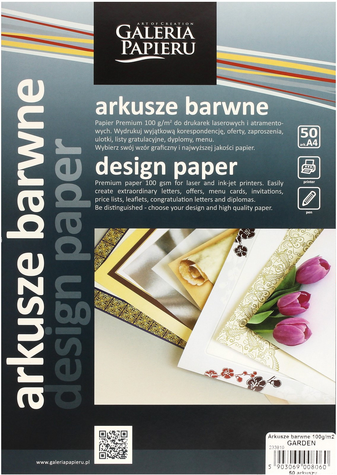 Galeria Papieru Arkusze barwne A4 100g Garden (50)
