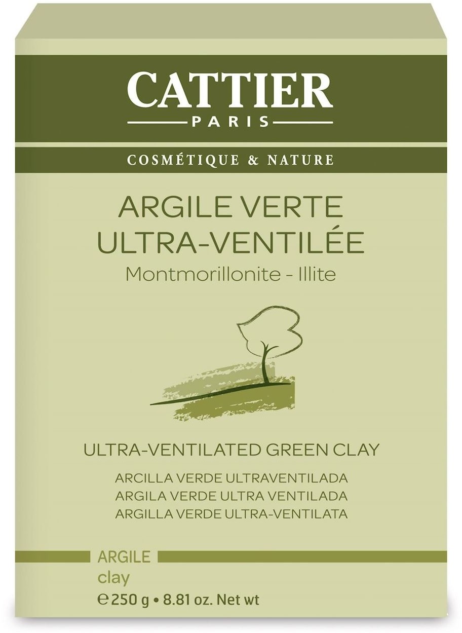 Cattier (kosmetyki) GLINKA ZIELONA W PROSZKU DO TWARZY I CIAŁA EKO 250 g - BP_9558