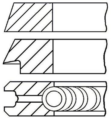 GOETZE Zestaw pierścieni tłoka 08-109407-10