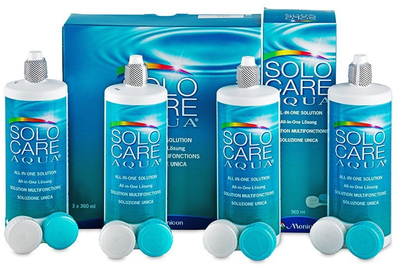 Menicon SoloCare Aqua 4 x 360 ml