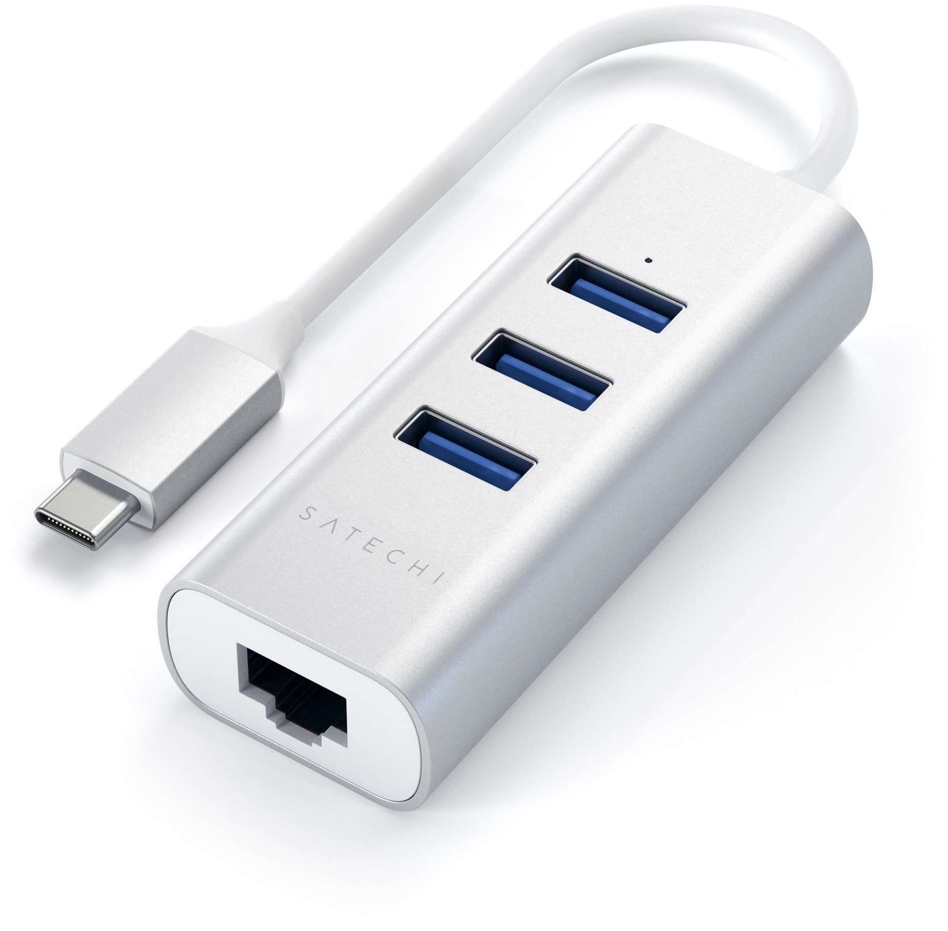 Satechi Hub Usb-c do Usb 3.0 Ethernet Silver