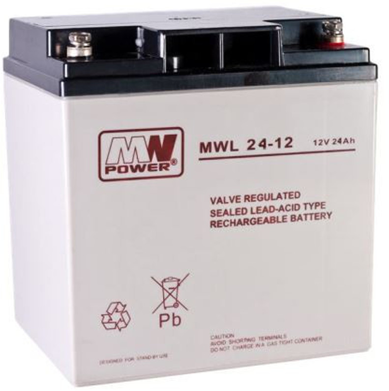 Akumulator żelowy 12V/24Ah MWL M5