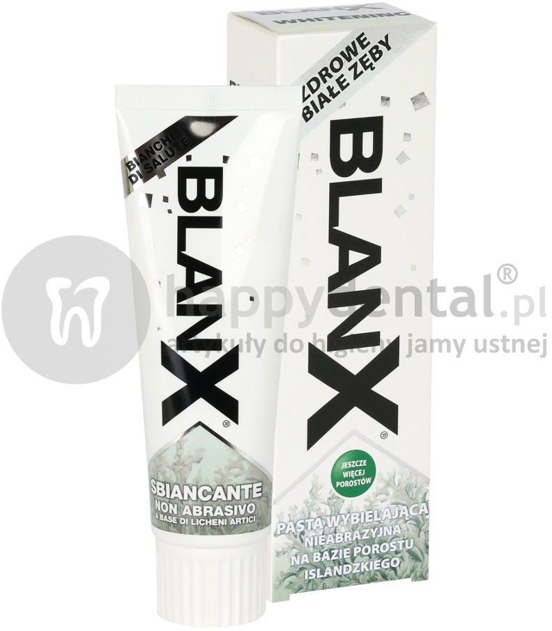 Coswell BLANX Market WHITENING Zdrowe i Białe Zęby 75ml -  wybielająca pasta zębów z krzemionką przywraca zębom naturalną biel