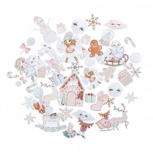 DpCraft Zimowe postacie w pastelach, 45 szt. KREAT-Z/5592-DP