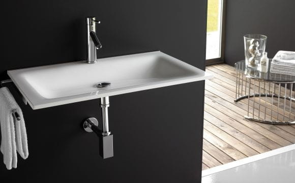 Bathco Monaco umywalka dolomitowa 600x500x90 biała 0507