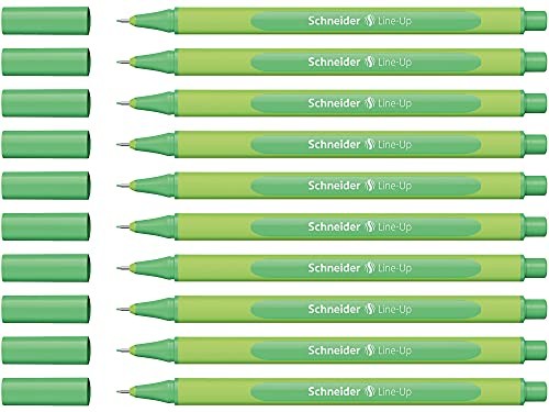 Schneider cienkopisy Line-Up, 0,4 mm, jasnozielony, opakowanie 10 szt. 191015