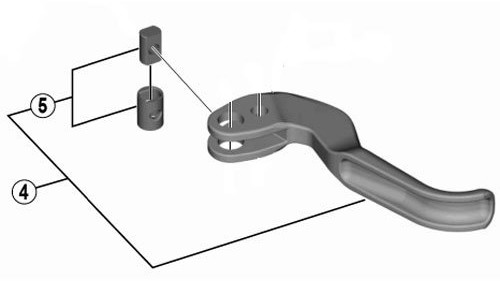 Shimano Dźwignia hamulcowa RE. Oś m. uchwyt BL-M9000 Y8WM98010