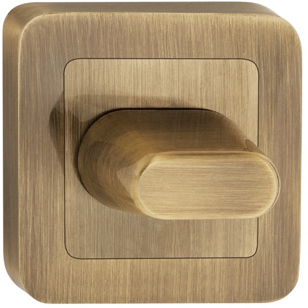 Metalbud Szyld drzwiowy  zaokrąglony dolny WC patyna