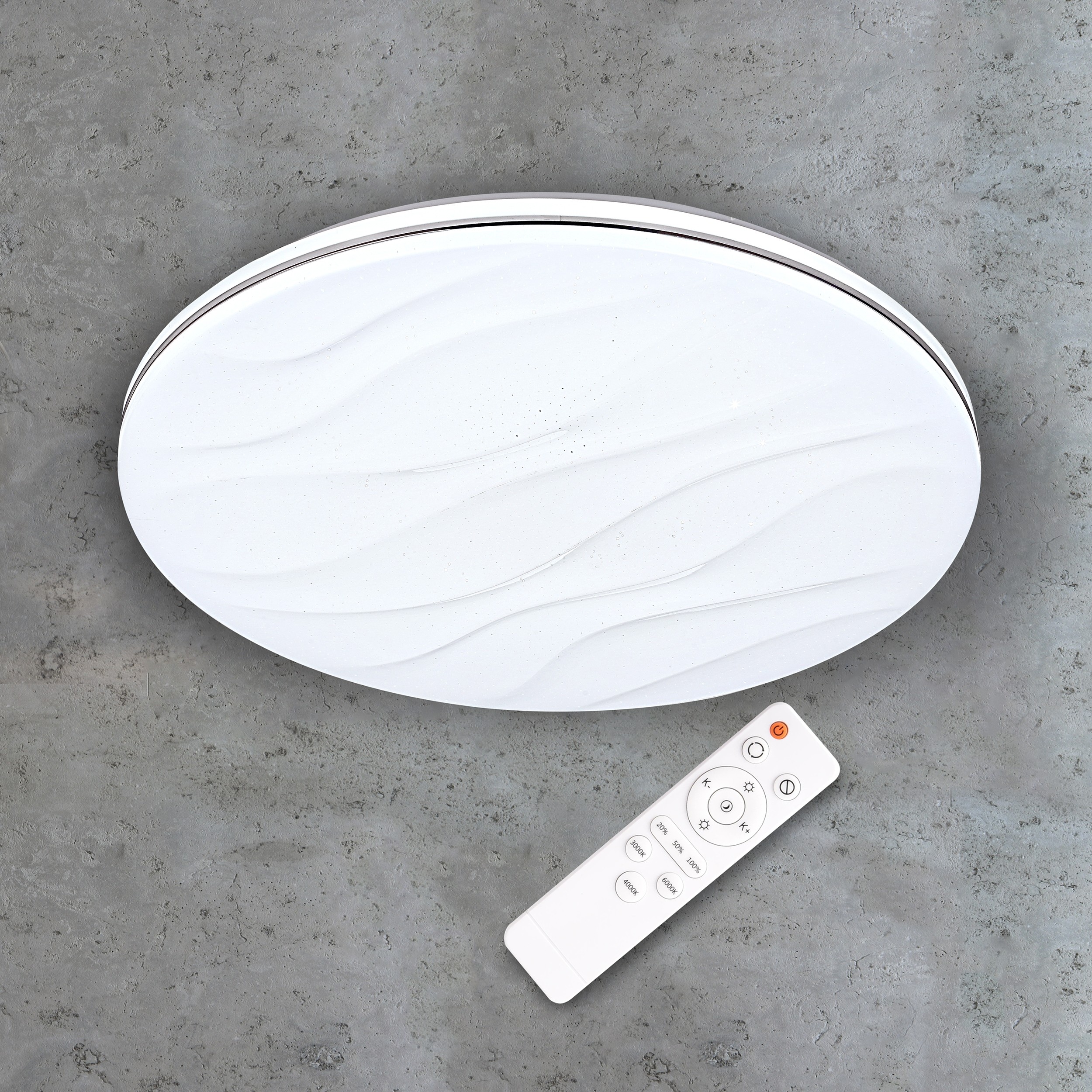 Polux Plafon śr:38cm Desert z pilotem 24W LED 1440lm 310798 SANICO 310798