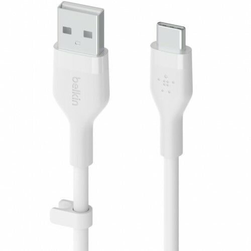 Belkin Kabel Boost Charge Flex Silicone MFi USB-A do USB-C 1m, biały CAB008bt1MWH