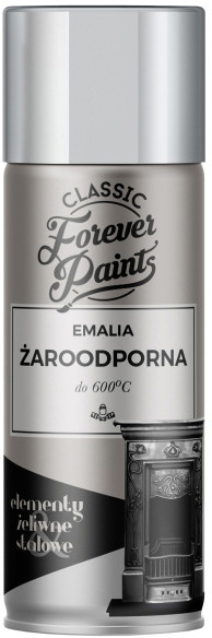 Forever paints Emalia żaroodporna do 600°C Forever Paints 400 ml srebrna