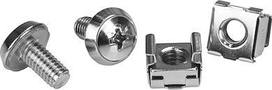 StarTech StarTech Zestaw śrub M6 x 12mm + nakrętki klatkowe 20 szt CABSCRWM620  CABSCRWM620