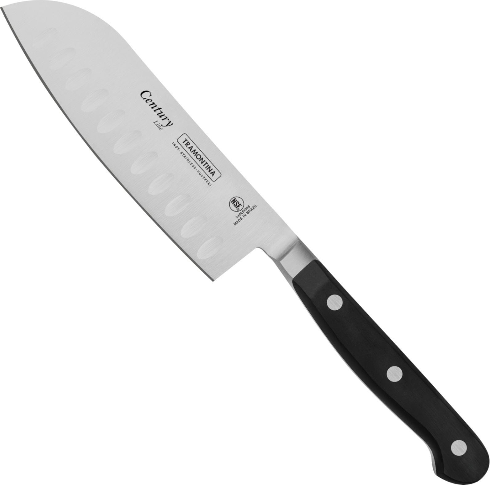 Hendi Nóż Santoku do siekania i rozdrabniania kuty ze stali 130 mm Linia Century Nóż Santoku do siekania i rozdrabniania kuty ze stali 130 mm Linia Century 24020105