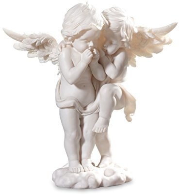 Pajoma 49165 figurka dekoracyjna przedstawiająca parę aniołków, wys. 26 cm 49165