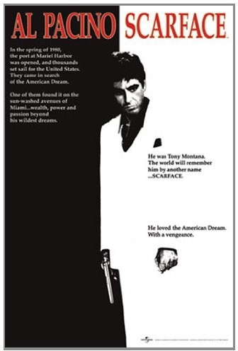 Empire 18540 Scarface  Movie, film kina Movie Poster ok. 91,5 x 61 cm 18540