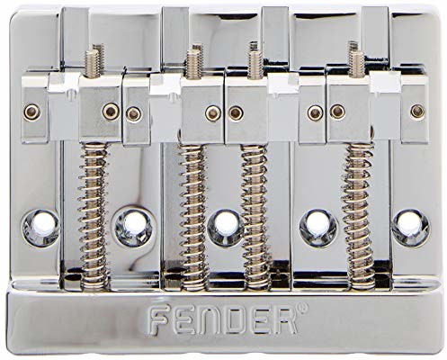 Fender HIMASS 4-strunowy mostek basowy - BRASS SADDLES mostek na basy - 4-strunowy - kolor: chrom 994408000
