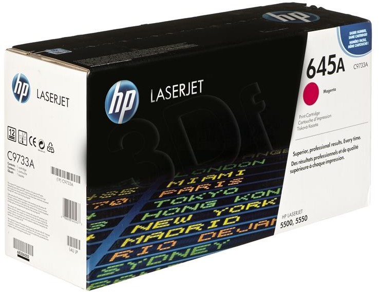 HEWLETT-PACKARD Toner HP C9733A (oryginał HP645A HP 645A; 12 000 stron; czerwony) C9733A