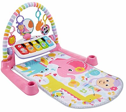 Fisher Price Deluxe Kick & Play fortepian Gym Pink - QE