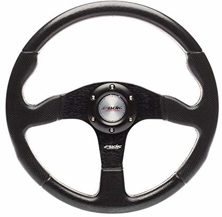 Simoni Racing Simoni Racing MATCH Sportowa kierownica z trzema szprychami, uniwersalna czarna MATCH