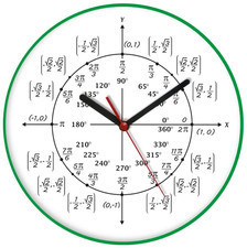 Atrix Zegar ścienny geometria kolor #2 ATE950M4
