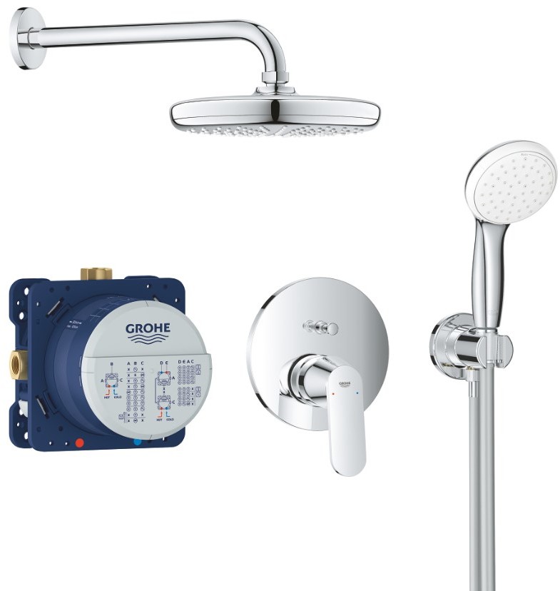 Grohe Eurosmart Cosmopolitan Tempesta 210 zestaw prysznicowy podtynkowy chrom 25219001