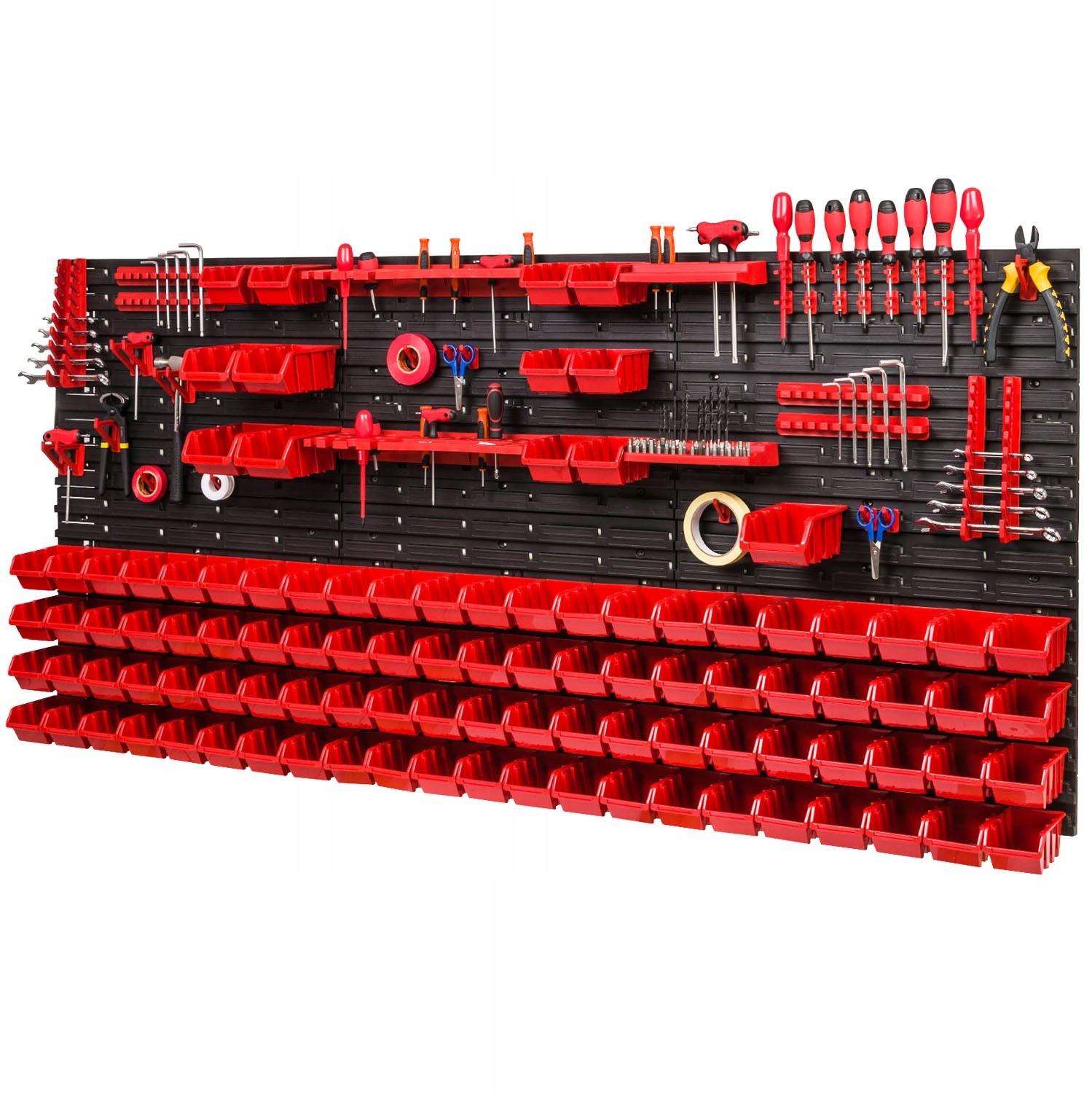 Ścianka tablica narzędziowa do garażu + 101 kuwet