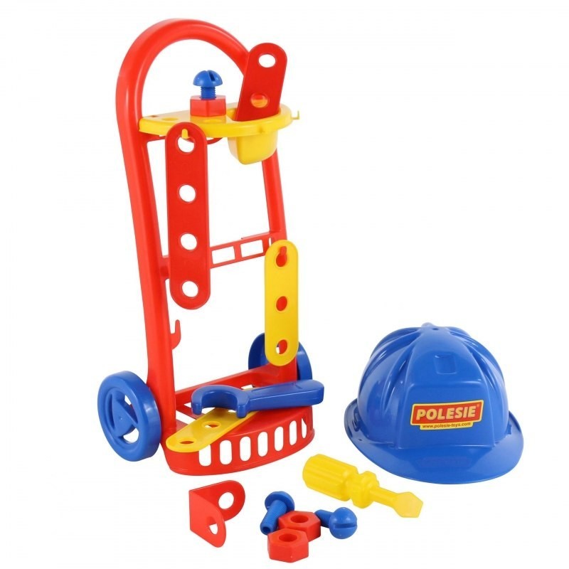 Wader Quality Toys QT Zestaw Mechanik Wózek 14 akcesoriów + kask 69825