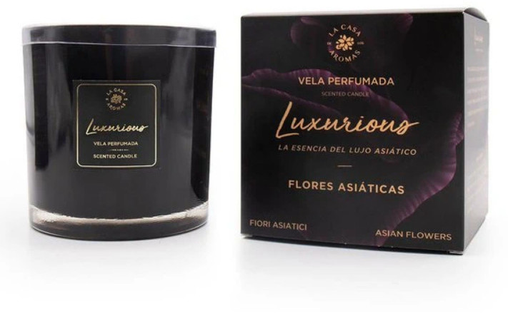 La Casa de los Aromas LA CASA DE LOS AROMAS LUXURIOUS Świeca zapachowa KWIATY AZJI, 650 g 8428390050306