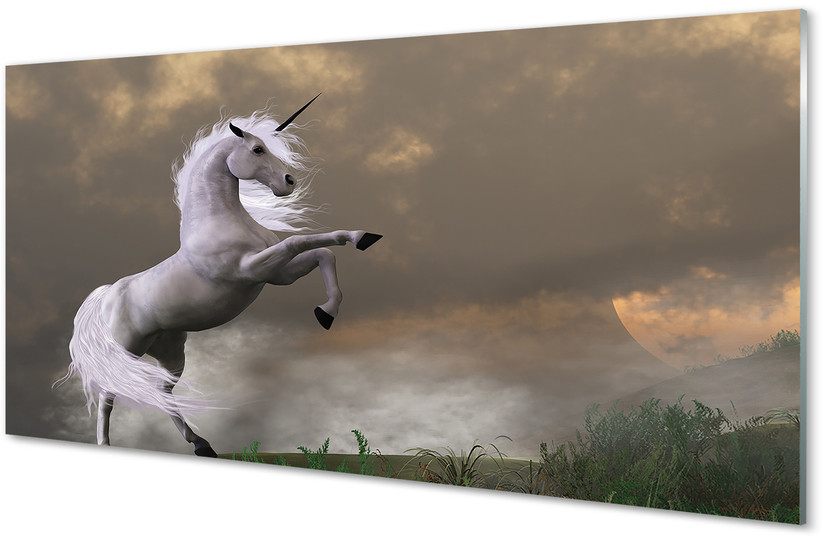 Tulup.pl Panel Szklany Jednorożec góry 140x70cm