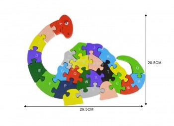 NICE LIFE DREWNIANE PUZZLE 3D DINOZAUR 600231