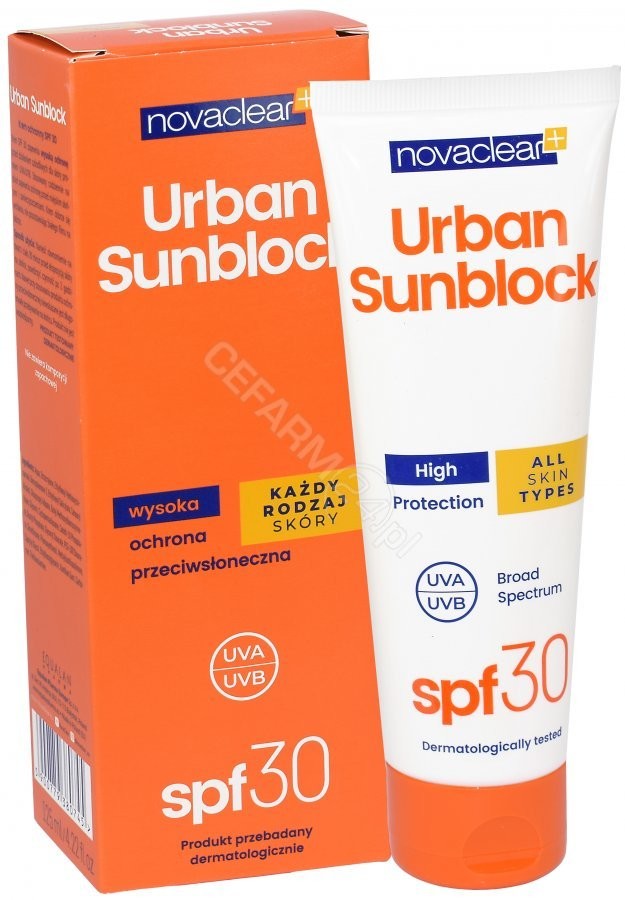 Equalan Novaclear Urban Sunblock krem ochronny SPF 30 każdy rodzaj skóry 125 ml
