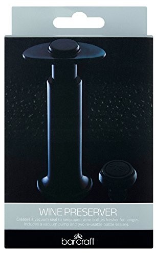 Bar Craft -pompa próżniowa z dwoma korek do wina i pompa KCBCWINSAV
