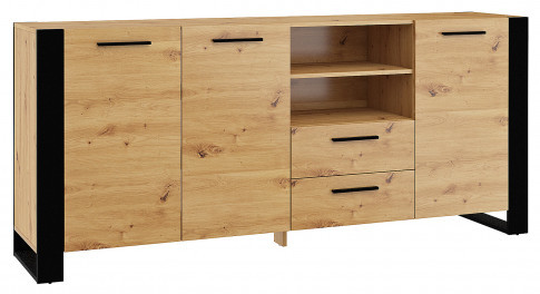 Długa komoda dąb artisan Viljar