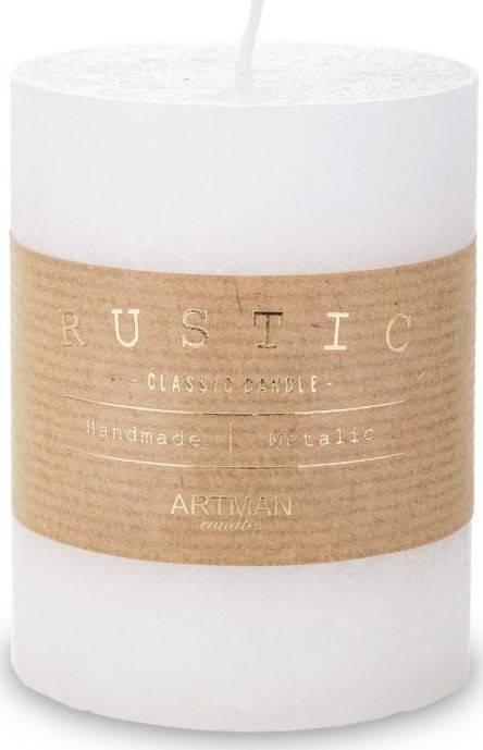 Art Pol Pol Pl Biały Świeca Rustic Walec Mały 141319