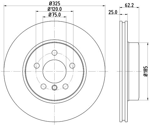 HELLA PAGID Tarcza hamulcowa PAGID 8DD355112-231